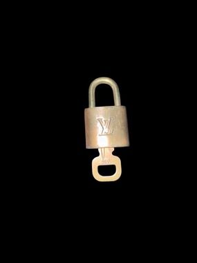 Louis Vuitton Metallic Gold Padlock with Key #316